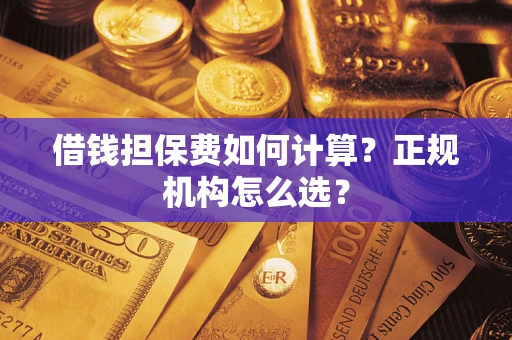 武汉借钱担保费如何计算?正规机构怎么选? 武汉借钱担保费如何计算?正规机构怎么选?