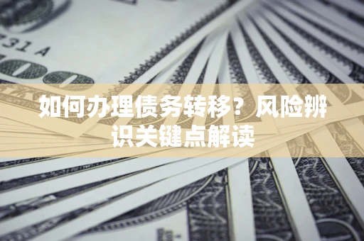 武汉如何办理债务转移?风险辨识关键点解读 武汉如何办理债务转移?风险辨识关键点解读