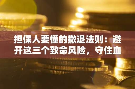 武汉担保人要懂的撤退法则：避开这三个致命风险，守住血汗钱