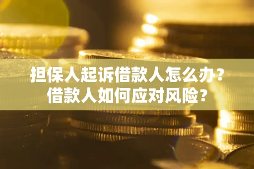 武汉担保人起诉借款人怎么办?借款人如何应对风险? 武汉担保人起诉借款人怎么办?借款人如何应对风险?